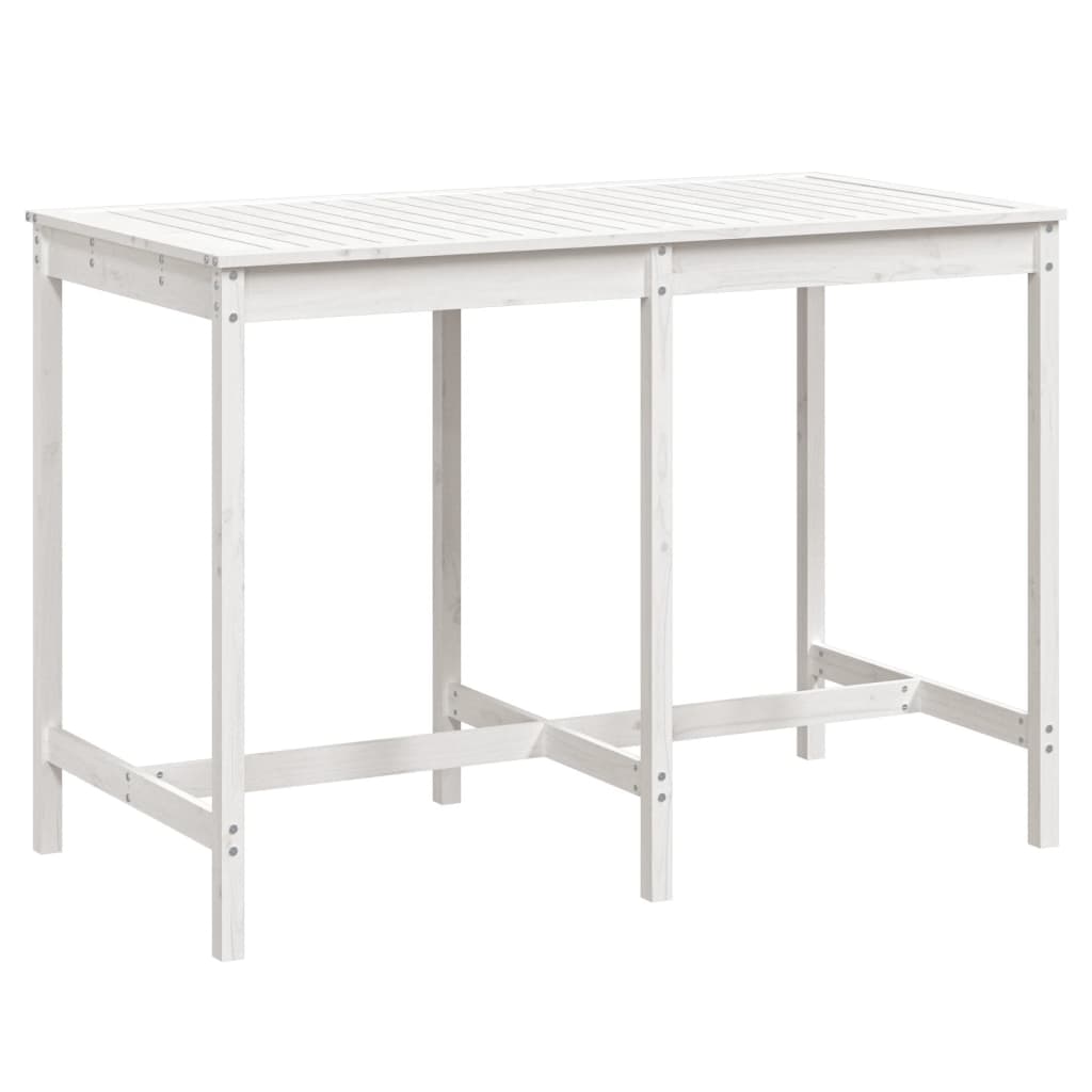 Mesa De Jardín Madera Maciza 159,5X82,5X110 Cm