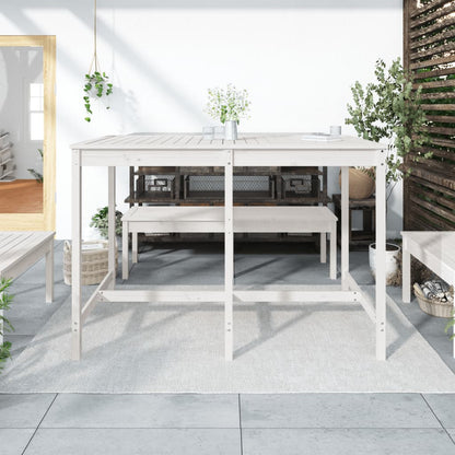 Mesa De Jardín Madera Maciza 159,5X82,5X110 Cm