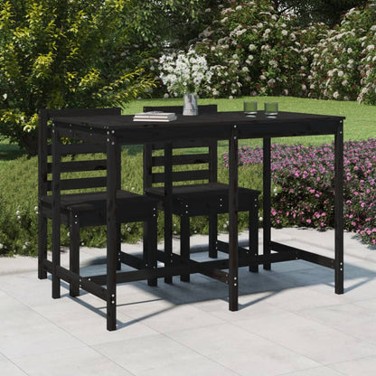 Mesa De Jardín Madera Maciza 159,5X82,5X110 Cm
