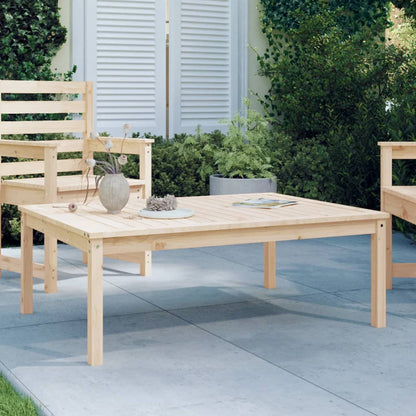 Mesa De Jardín Madera Maciza 82,5X82,5X45 Cm