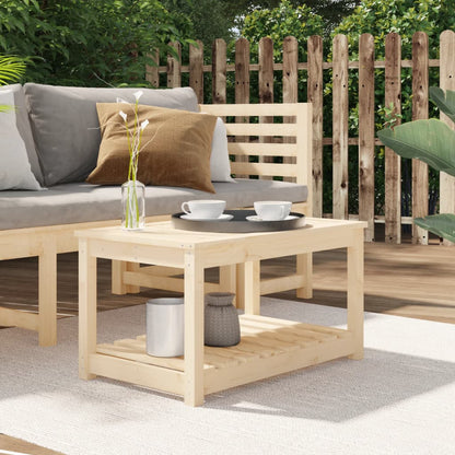 Mesa De Jardín Madera Maciza Abeto De Douglas 121X82,5X45 Cm