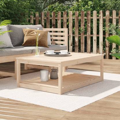 Mesa De Jardín Madera Maciza Abeto De Douglas 121X82,5X45 Cm