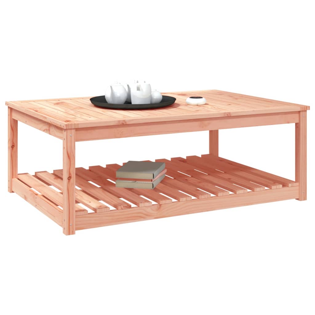 Mesa De Jardín Madera Maciza Abeto De Douglas 121X82,5X45 Cm