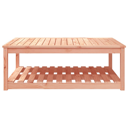 Mesa De Jardín Madera Maciza Abeto De Douglas 121X82,5X45 Cm
