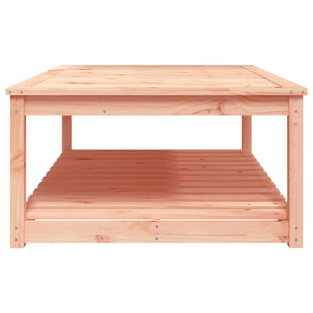 Mesa De Jardín Madera Maciza Abeto De Douglas 121X82,5X45 Cm