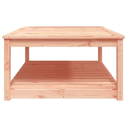 Mesa De Jardín Madera Maciza Abeto De Douglas 121X82,5X45 Cm
