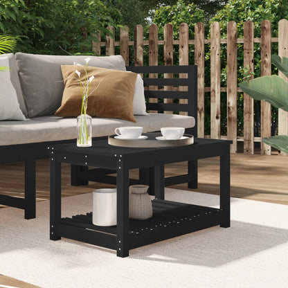 Mesa De Jardín Madera Maciza Abeto De Douglas 121X82,5X45 Cm