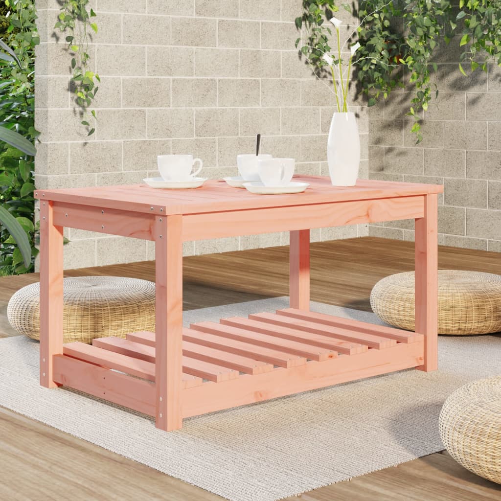 Mesa De Jardín Madera Maciza Abeto De Douglas 121X82,5X45 Cm