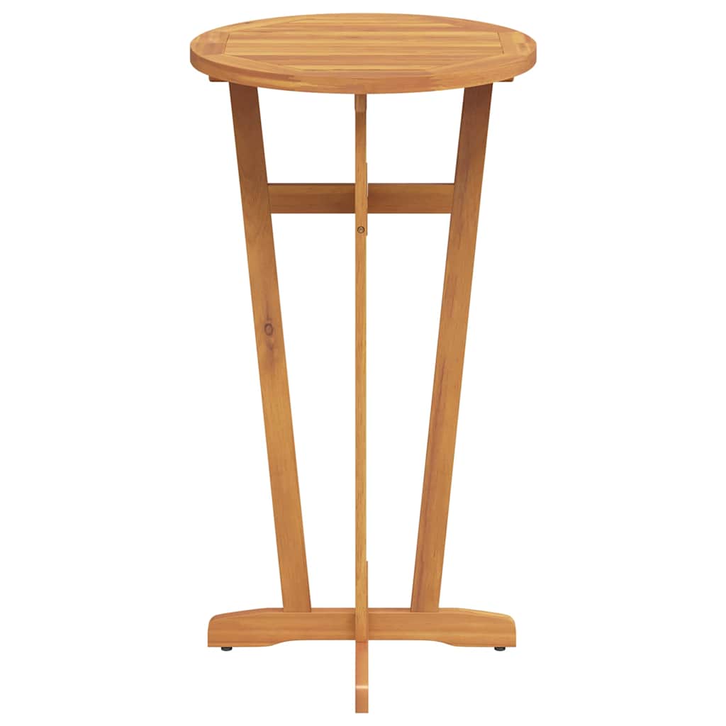 Mesa Alta De Jardín Madera Maciza De Acacia Ø60X105 Cm