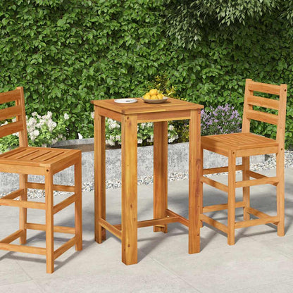 Mesa Alta De Jardín Madera Maciza De Acacia