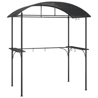 Cenador Barbacoa Estante Lateral Acero Antracita 220X115X230 Cm