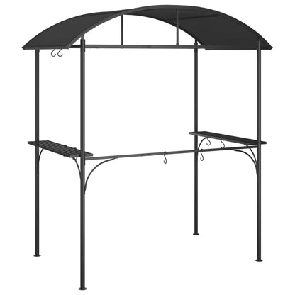 Cenador Barbacoa Estante Lateral Acero Antracita 220X115X230 Cm