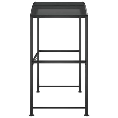 Cenador Barbacoa Estante Lateral Acero Antracita 210X114X230 Cm