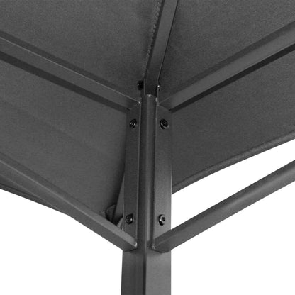 Cenador Barbacoa Estante Lateral Acero Antracita 240X150X243 Cm
