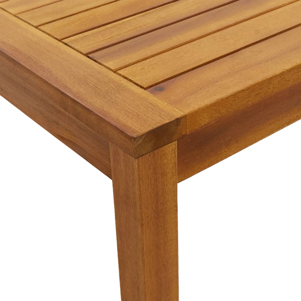 Mesa De Jardín Madera Maciza De Acacia 110X55X67 Cm