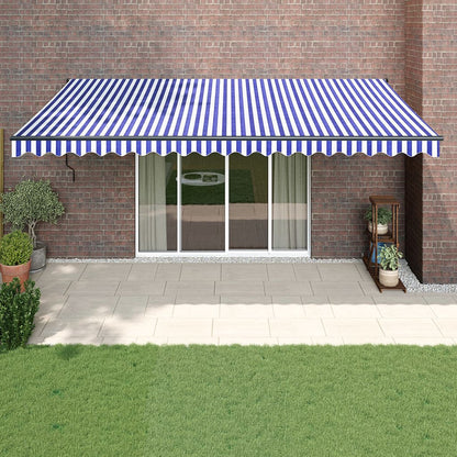 Toldo Retráctil Aluminio Y Tela Gris Antracita
