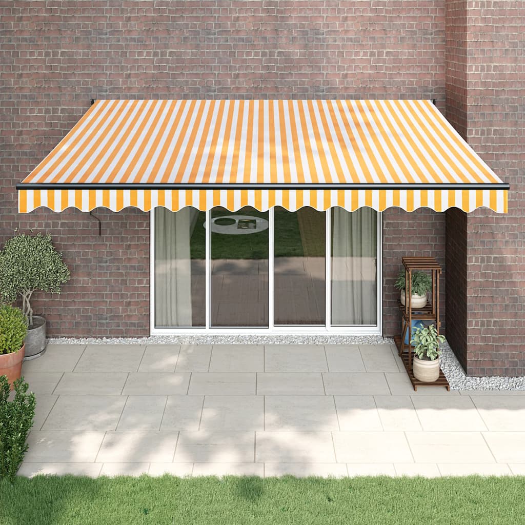 Toldo Retráctil Aluminio Y Tela Gris Antracita