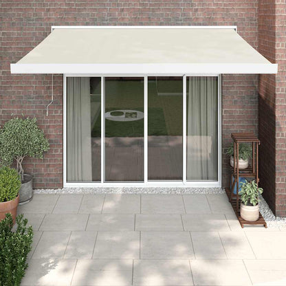 Toldo Retráctil Aluminio Y Tela Gris 3X2,5 M