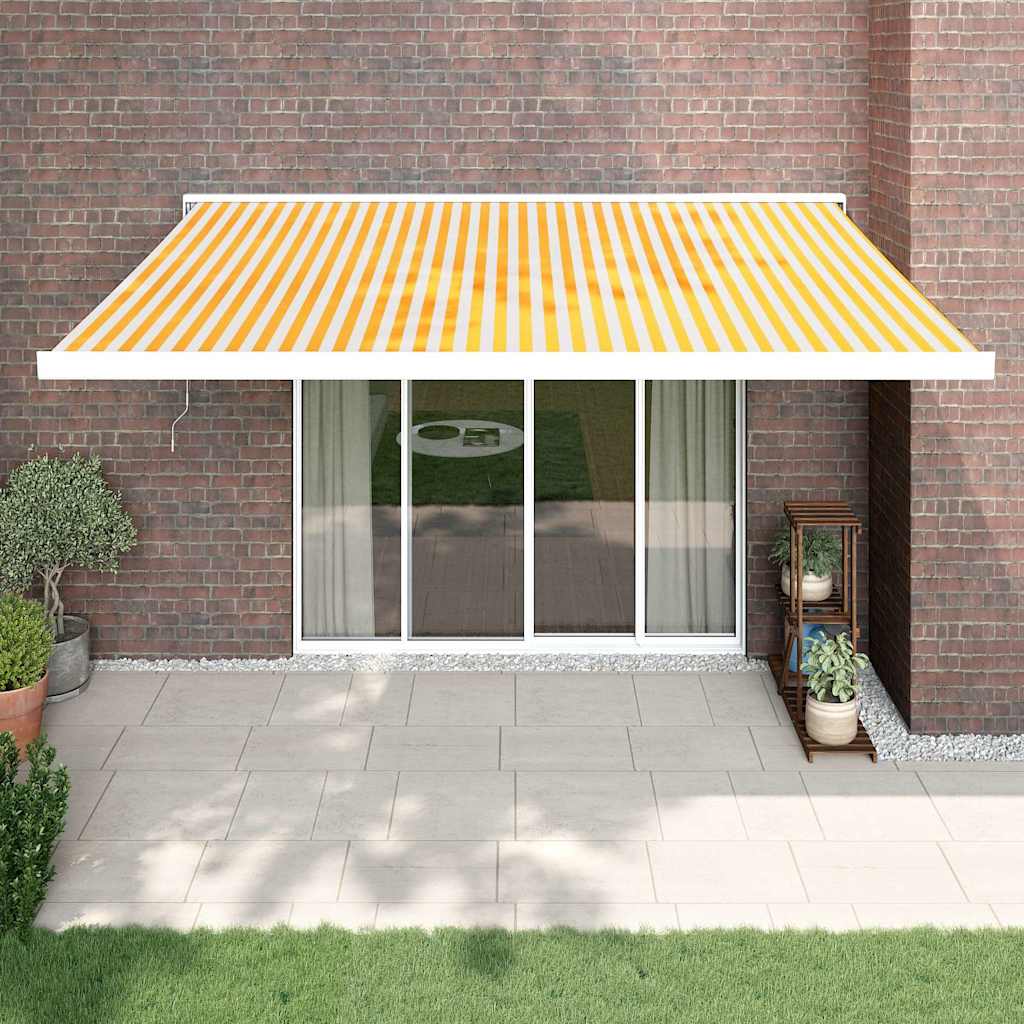 Toldo Retráctil Aluminio Y Tela Gris 3X2,5 M