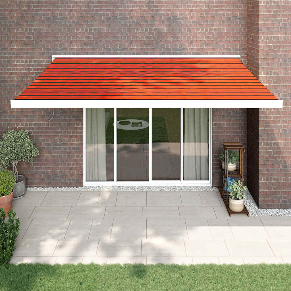 Toldo Retráctil Aluminio Y Tela Gris 3X2,5 M