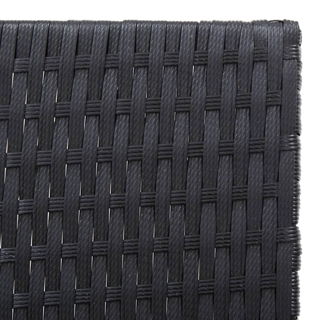 Tumbona Con Mesa Ratán Sintético Y Madera Maciza De Acacia