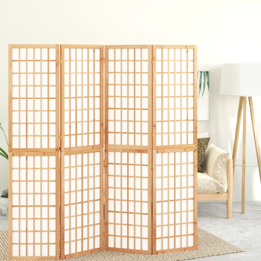 Biombo Plegable Con 3 Paneles Estilo Japonés