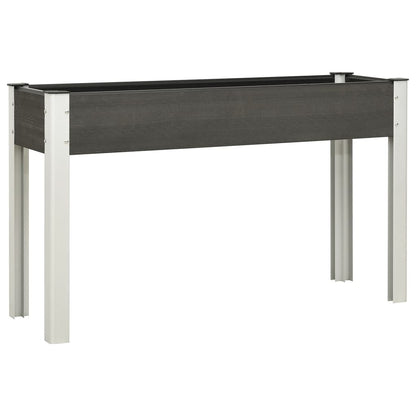 Mesa De Cultivo Para Jardín Wpc Gris