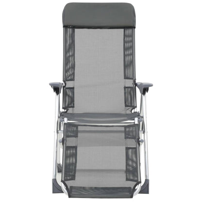 Sillas De Camping Plegables Con Reposapiés 2 Uds Textilene