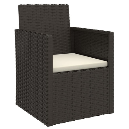 Silla De Jardín Con Cojín Ratán Sintético