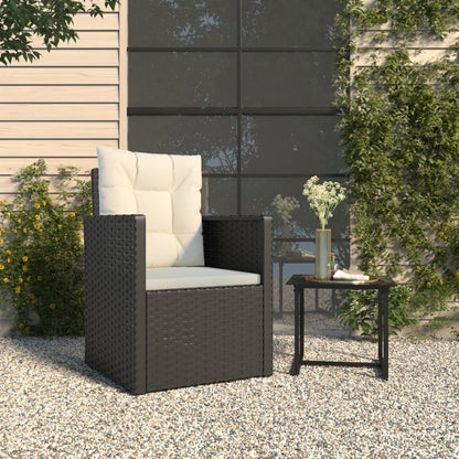 Silla De Jardín Con Cojín Ratán Sintético