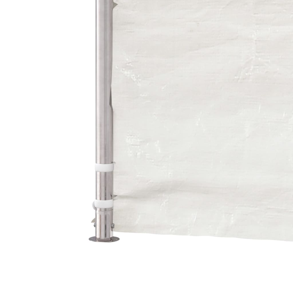 Cenador Con Techo Polietileno Blanco 2,28X2,23X2,69 M