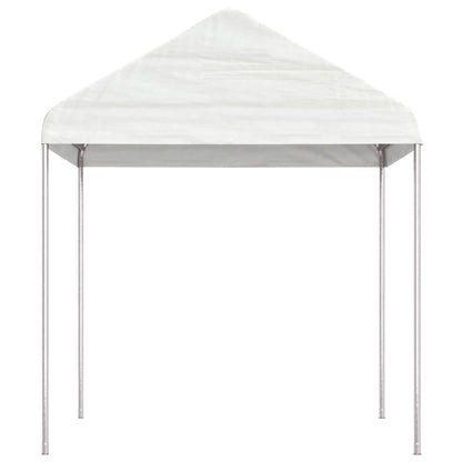 Cenador Con Techo Polietileno Blanco 2,28X2,23X2,69 M