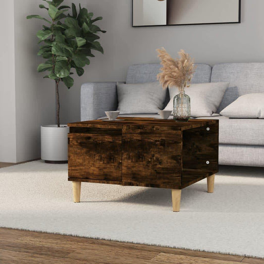 Mesa De Centro Madera Contrachapada 55X55X36,5 Cm