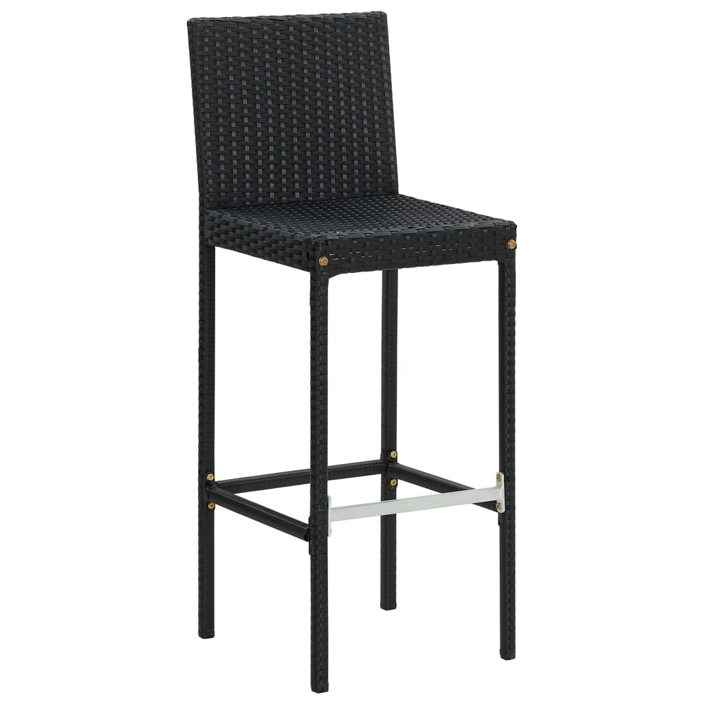 Taburetes De Cocina Con Cojines 6 Uds Ratán Sintético
