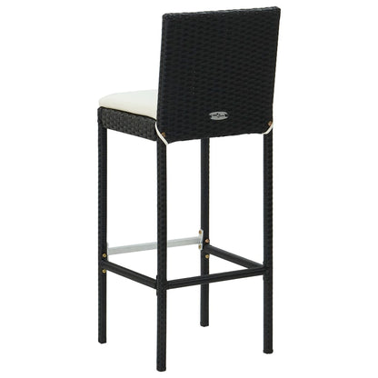 Taburetes De Cocina Con Cojines 6 Uds Ratán Sintético