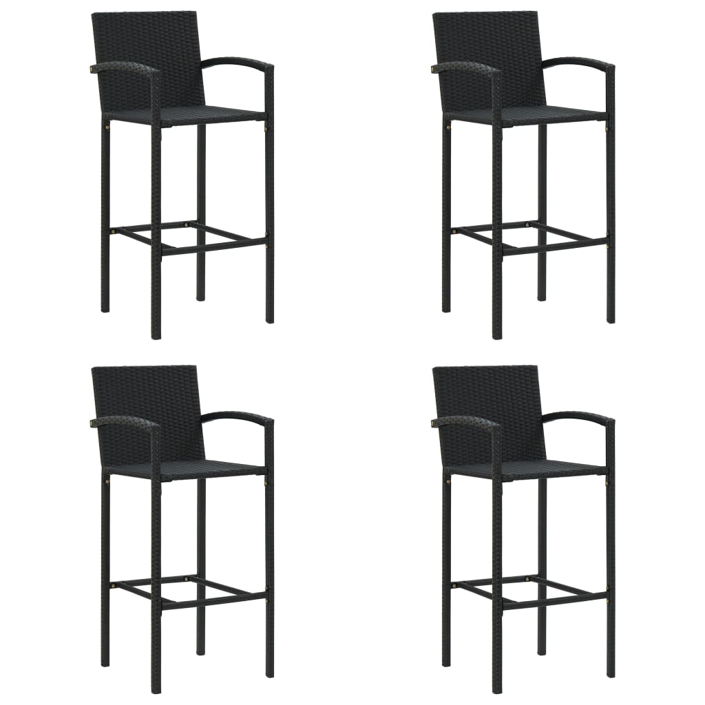 Taburetes De Cocina 2 Unidades Ratán Sintético