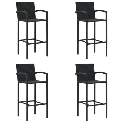 Taburetes De Cocina 2 Unidades Ratán Sintético