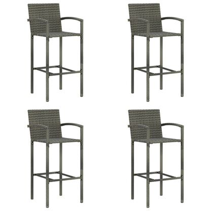Taburetes De Cocina 2 Unidades Ratán Sintético