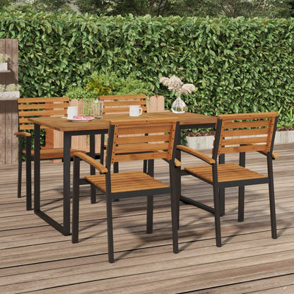 Mesa De Jardín Madera De Acacia Sólida
