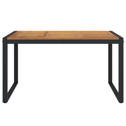 Mesa De Jardín Con Patas En U Madera Maciza Acacia 148X80X75 Cm