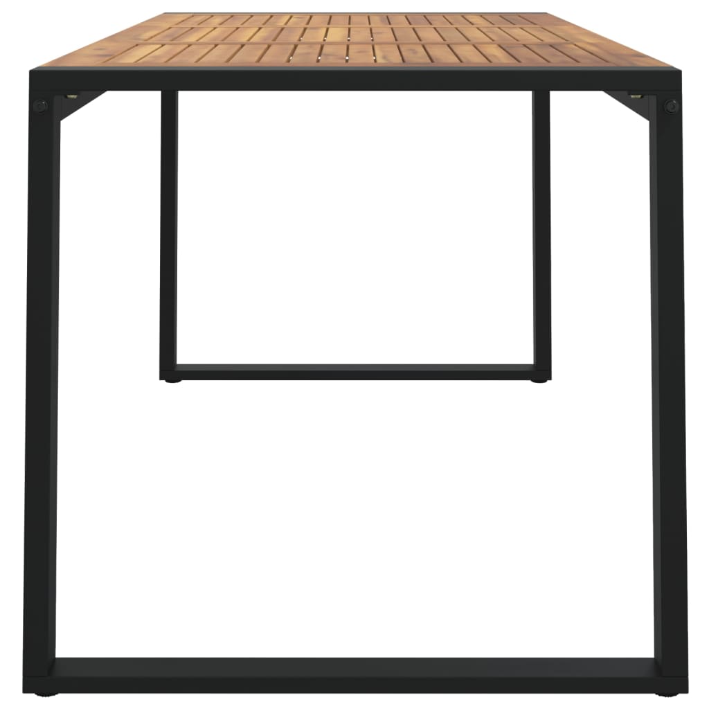 Mesa De Jardín Con Patas En U Madera Maciza Acacia 148X80X75 Cm