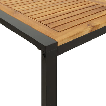Mesa De Jardín Con Patas En U Madera Maciza Acacia 148X80X75 Cm