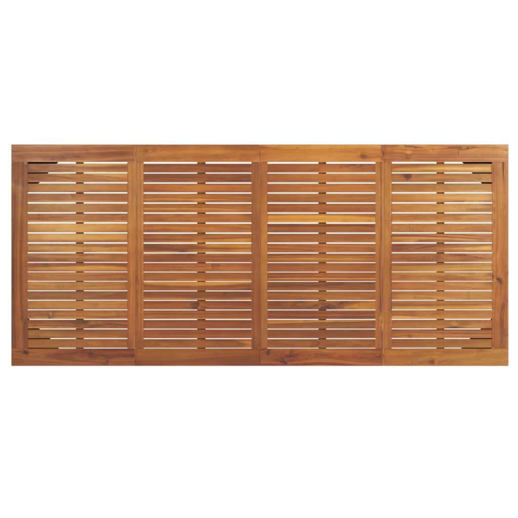Mesa De Jardín Con Patas En U Madera Maciza Acacia