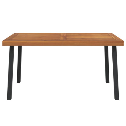 Mesa De Jardín Madera Maciza De Acacia