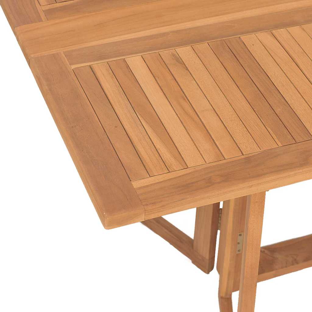 Conjunto De Comedor De Jardín 7 Pcs Marrón