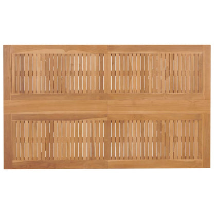 Conjunto De Comedor De Jardín 7 Pcs Marrón