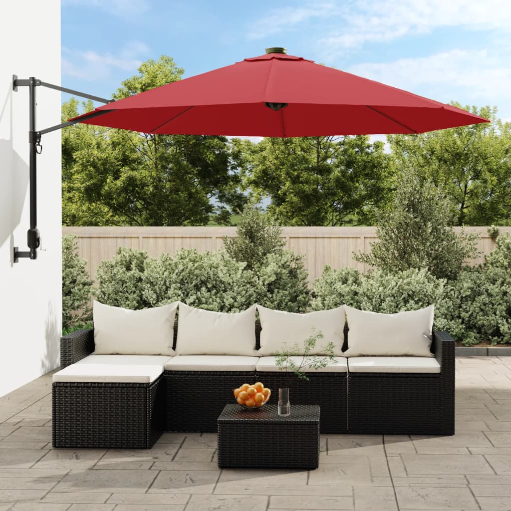 Sombrilla De Pared Brillante 290 Cm