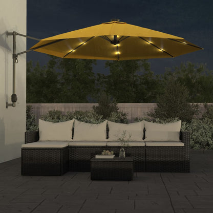 Sombrilla De Pared Con Led 290 Cm