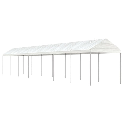 Cenador Con Techo Polietileno Blanco 2,28X2,23X2,69 M