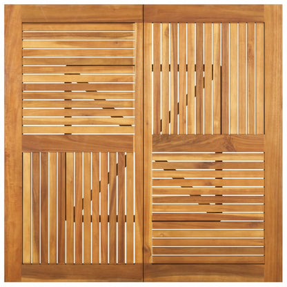 Mesa De Jardín Madera Maciza De Acacia
